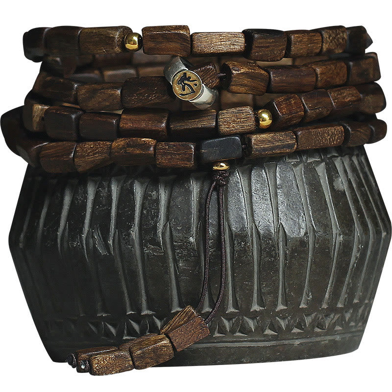 Tarakan Adlerholz 925 Silber Gold Perlen Sternzeichen Armband