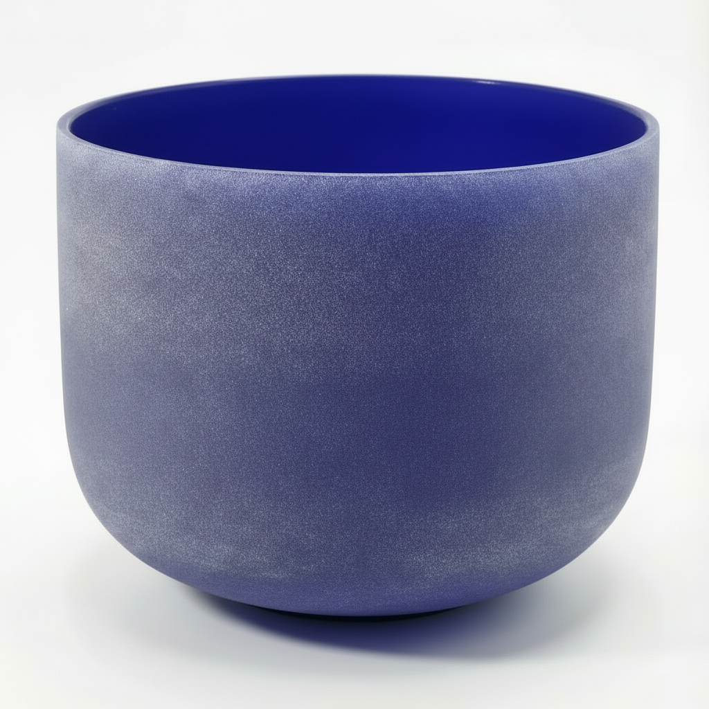Kristallklangschale für das Stirnchakra – Ein Notenklang – Indigo
