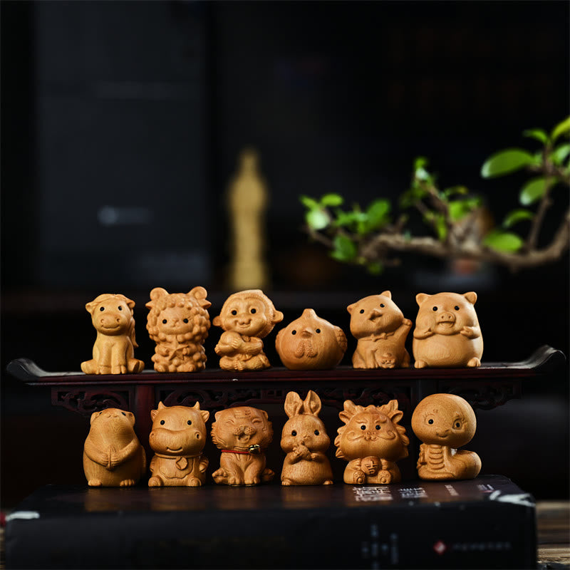 Chinesische Tierkreiszeichen Mini Tier Wohlstand Dekoration