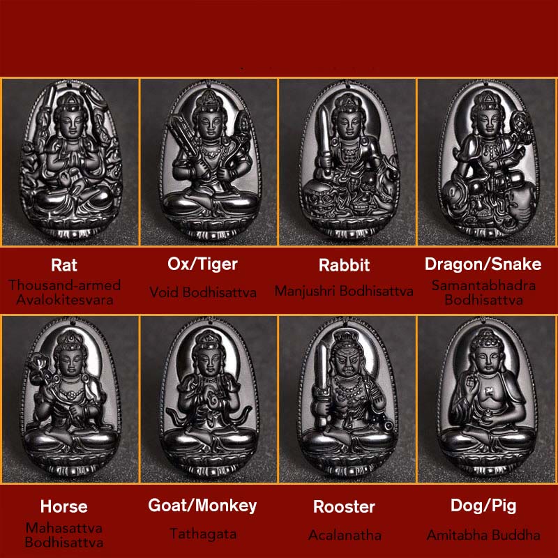 Tibet 108 Perlen Bodhi Seed Zodiac Charm Mala Armband