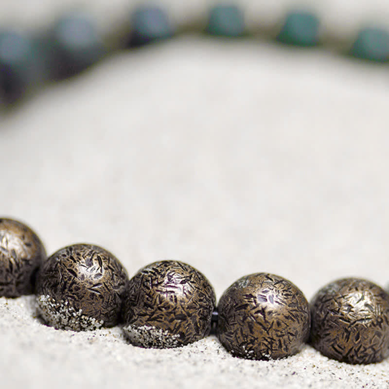 Tibetisches Bodhi-Samen-Erfolgsarmband 6 x 8 mm Kupfer Unisex