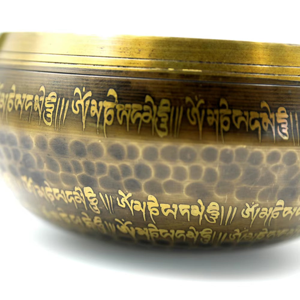 Nepal Handmade Tibetan Bowls Large Brass Singing Bowl Buddhist Meditation Sound Therapy Chakras Healing Sound Bowls Mindfulness