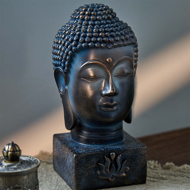 Tibetische Buddha-Segnungs-Meditationsstatue, 25,4 cm, Kunstharz