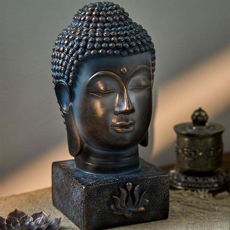 Tibetische Buddha-Segnungs-Meditationsstatue, 25,4 cm, Kunstharz