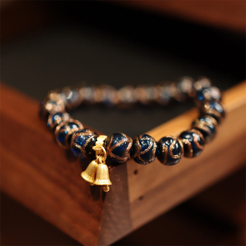 Tibetisches Gold-Schluckendes Tier-Glücksperlenarmband 10mm
