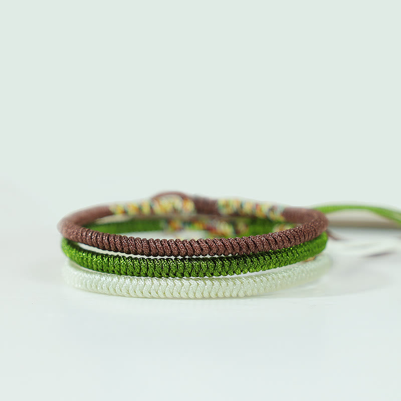 Tibetisches King Kong Knoten-Armband-Set für Glück und Frieden