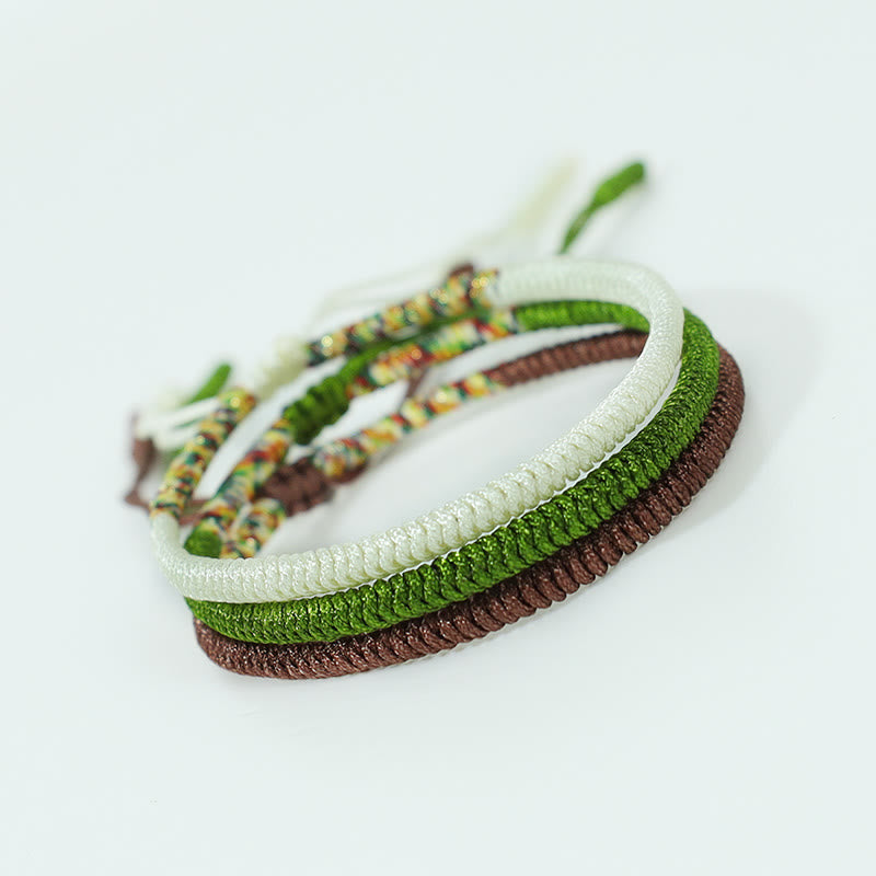 Tibetisches King Kong Knoten-Armband-Set für Glück und Frieden