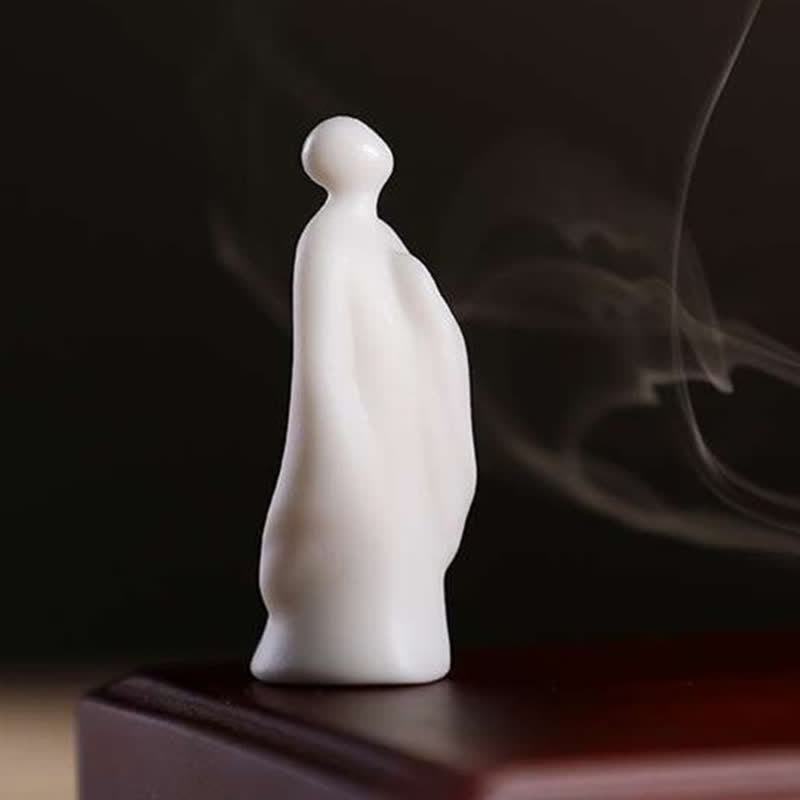 Tibetischer Lotus-Räucherbrenner aus Keramik