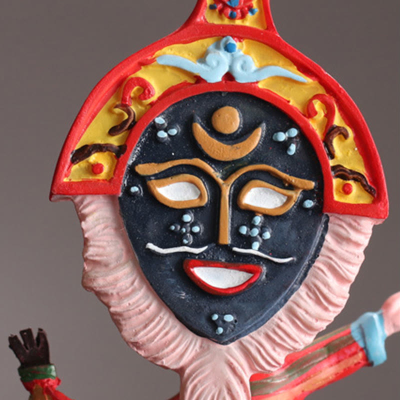 Tibetische Oper Gesichtsmaske Puppe | Zen Dekor Ornament