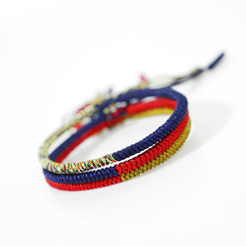 Tibetisches rotes Schnurarmband mit King Kong-Knotenschutz