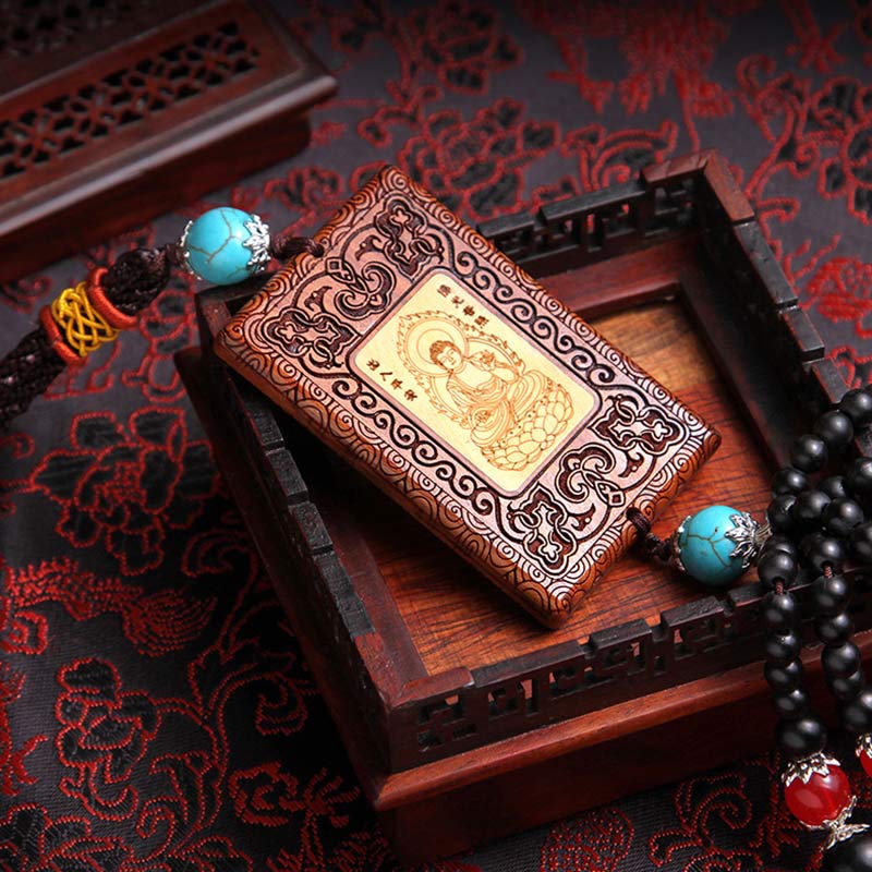 Tibetischer Rosenholz-Buchsbaum-Buddha, ruhiges Mitgefühl, Zen-Dekor