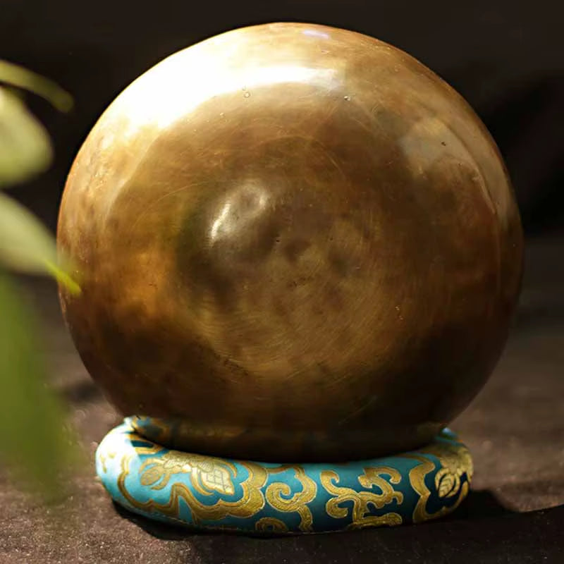 Handmade Nepal Singing Bowl Meditation Yoga Percussion Instrument Buddhist Decorative Tibetan Singing Bowl Sound Healing Therapy