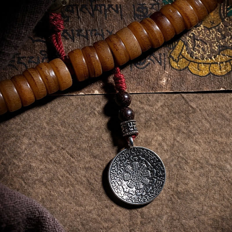 Tibetisches Yak-Knochen-Mala-Armband mit 108 Perlen