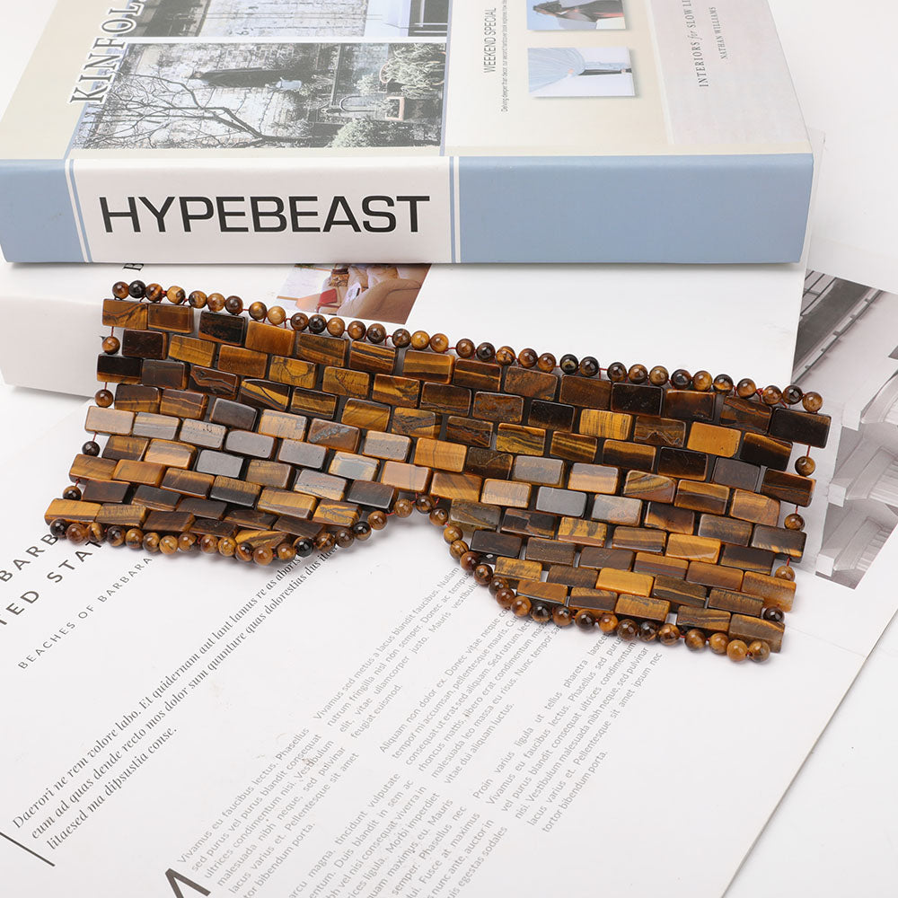 Tigerauge Augenbinde Spiritueller Schmuck zum Schutz 23cm