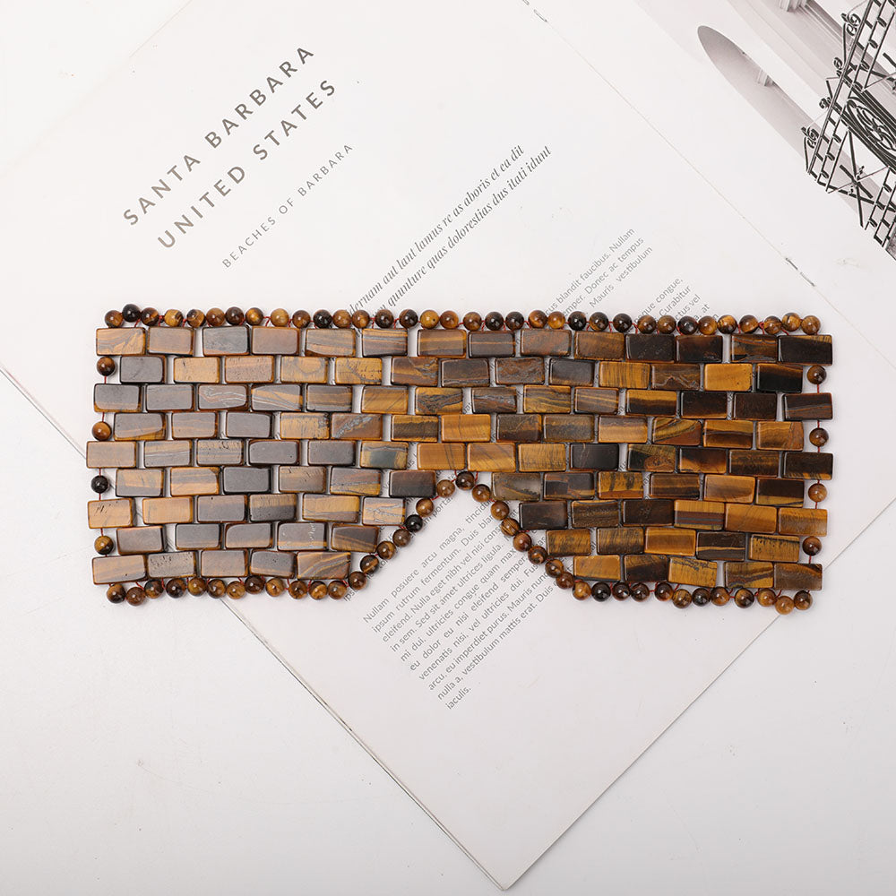 Tigerauge Augenbinde Spiritueller Schmuck zum Schutz 23cm