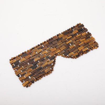 Tiger Eye Blindfold Spiritual Jewelry for Protection 23cm