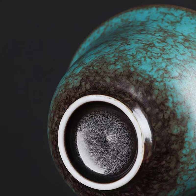 Traditionelle Gaiwan-Teetasse aus Keramik in Kieferngrün | 150 ml | Zen-Dekor