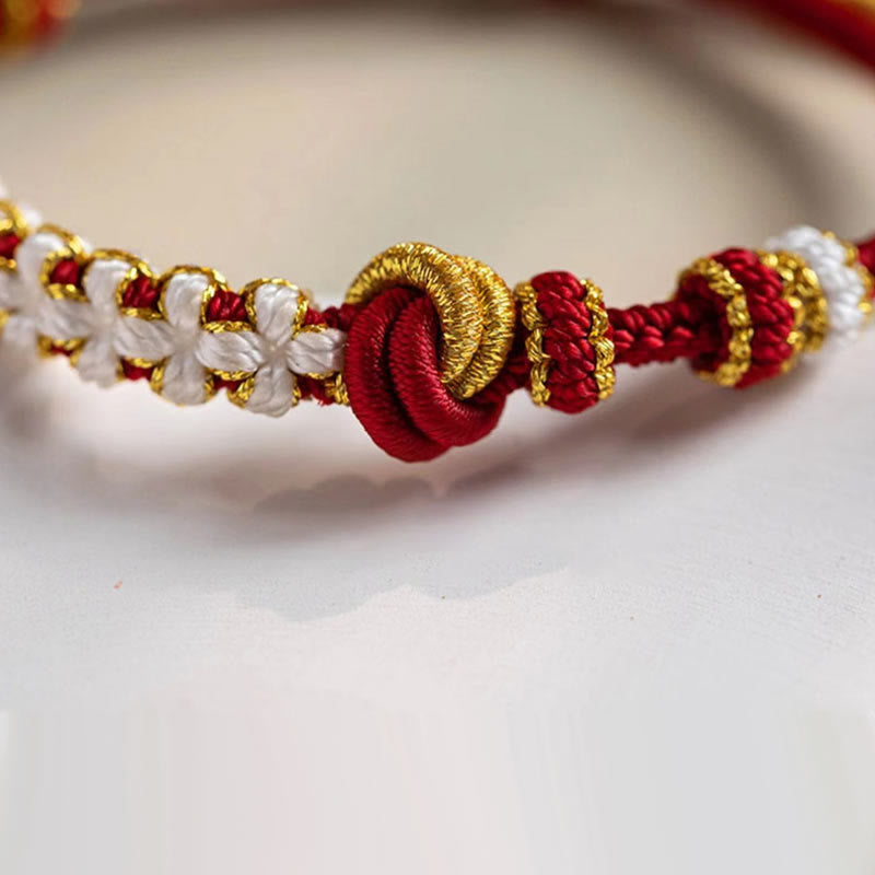True Love Knot Rotes Schnurarmband für Schutz und Glück