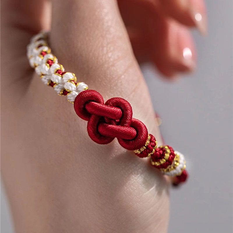 True Love Knot Rotes Schnurarmband für Schutz und Glück