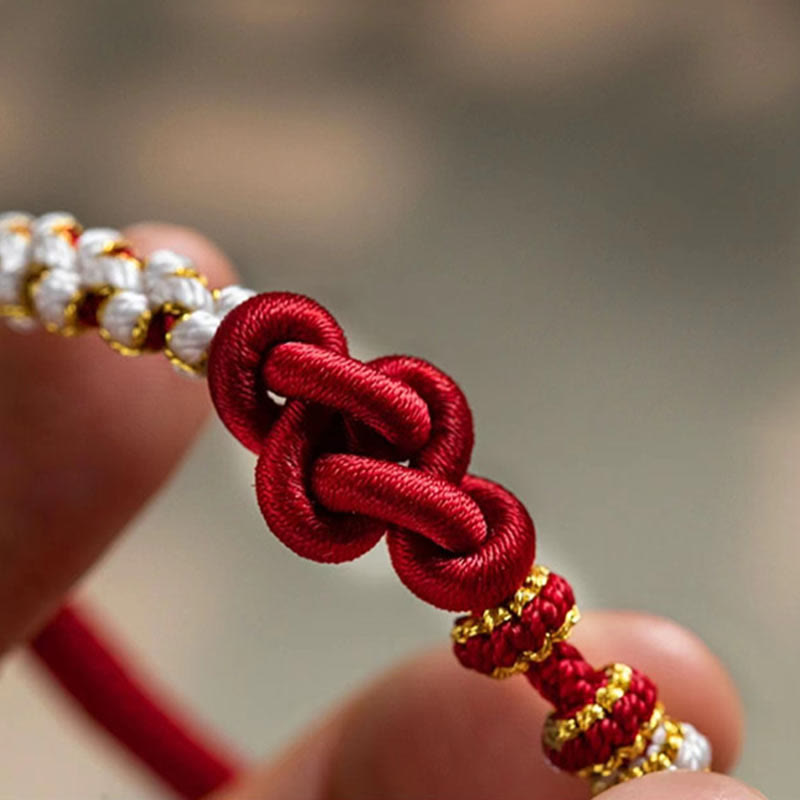 True Love Knot Rotes Schnurarmband für Schutz und Glück