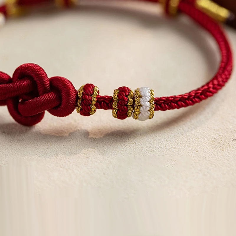 True Love Knot Rotes Schnurarmband für Schutz und Glück
