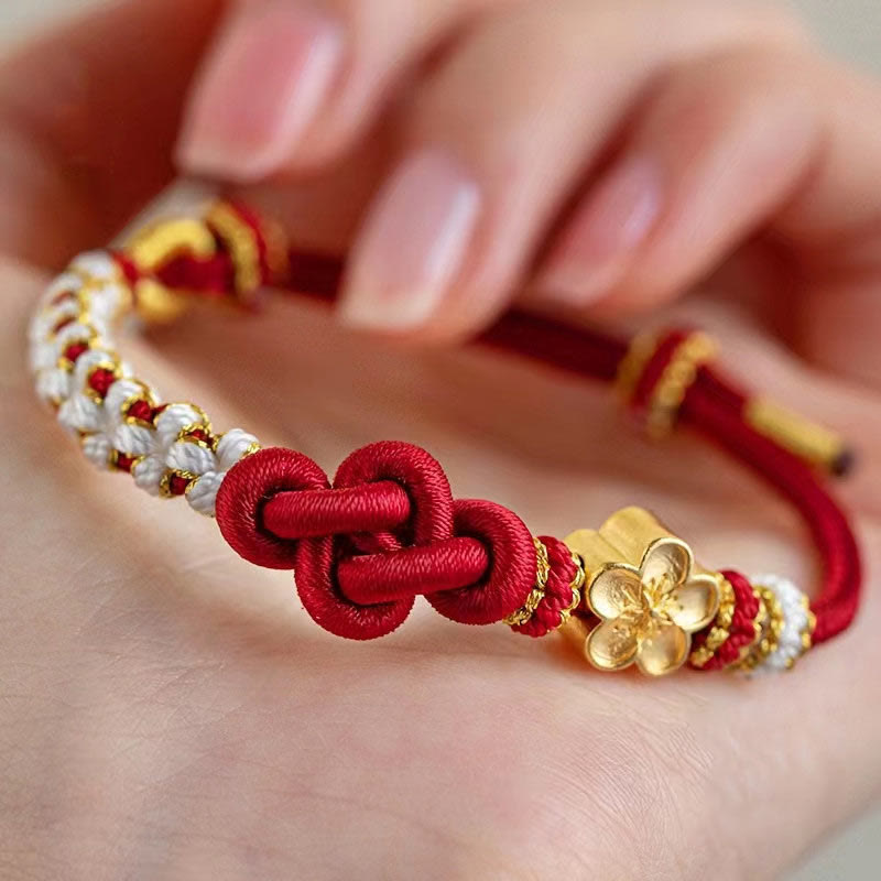 True Love Knot Rotes Schnurarmband für Schutz und Glück