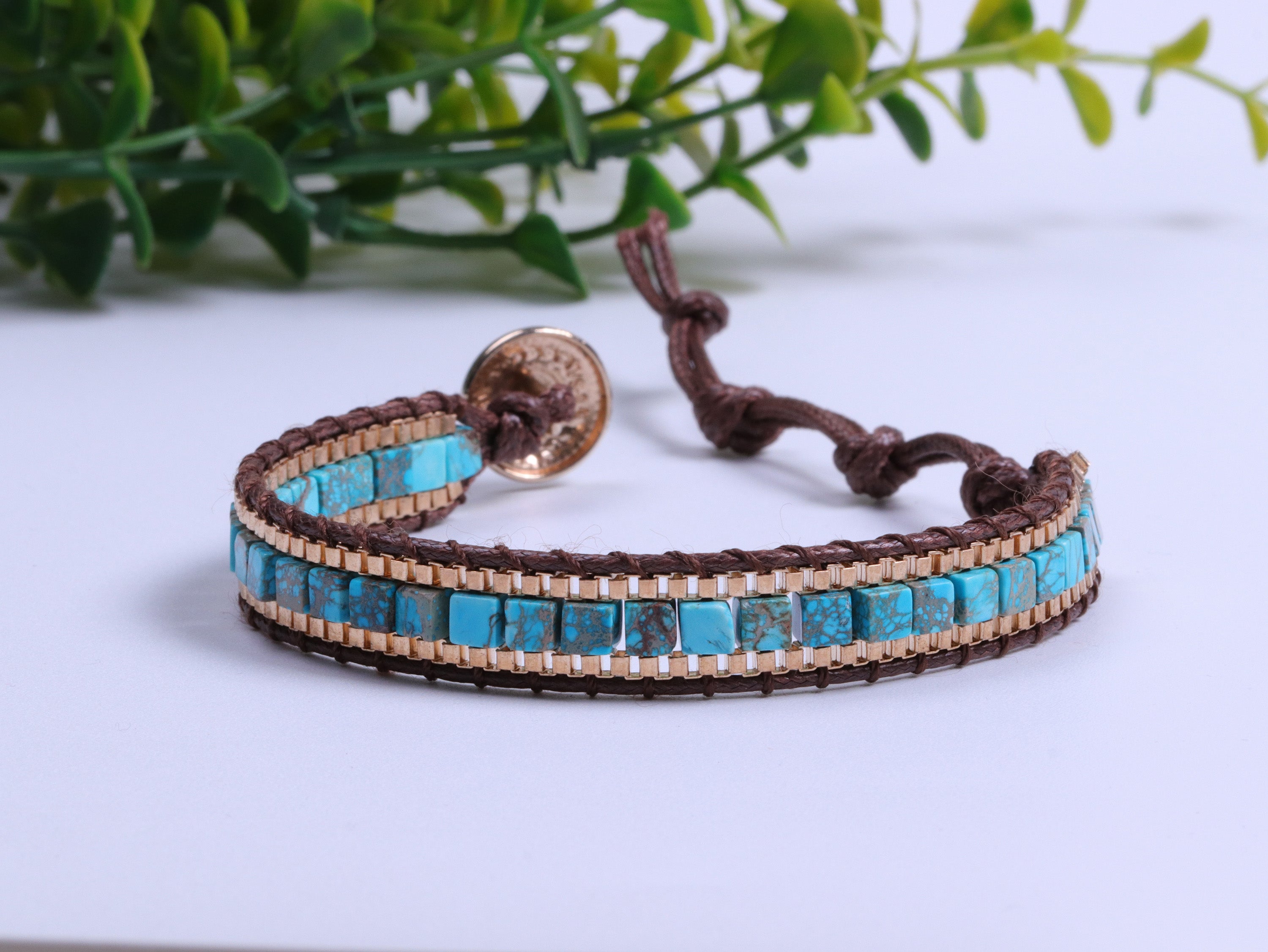 Türkises Heilarmband für Kraft und Schutz