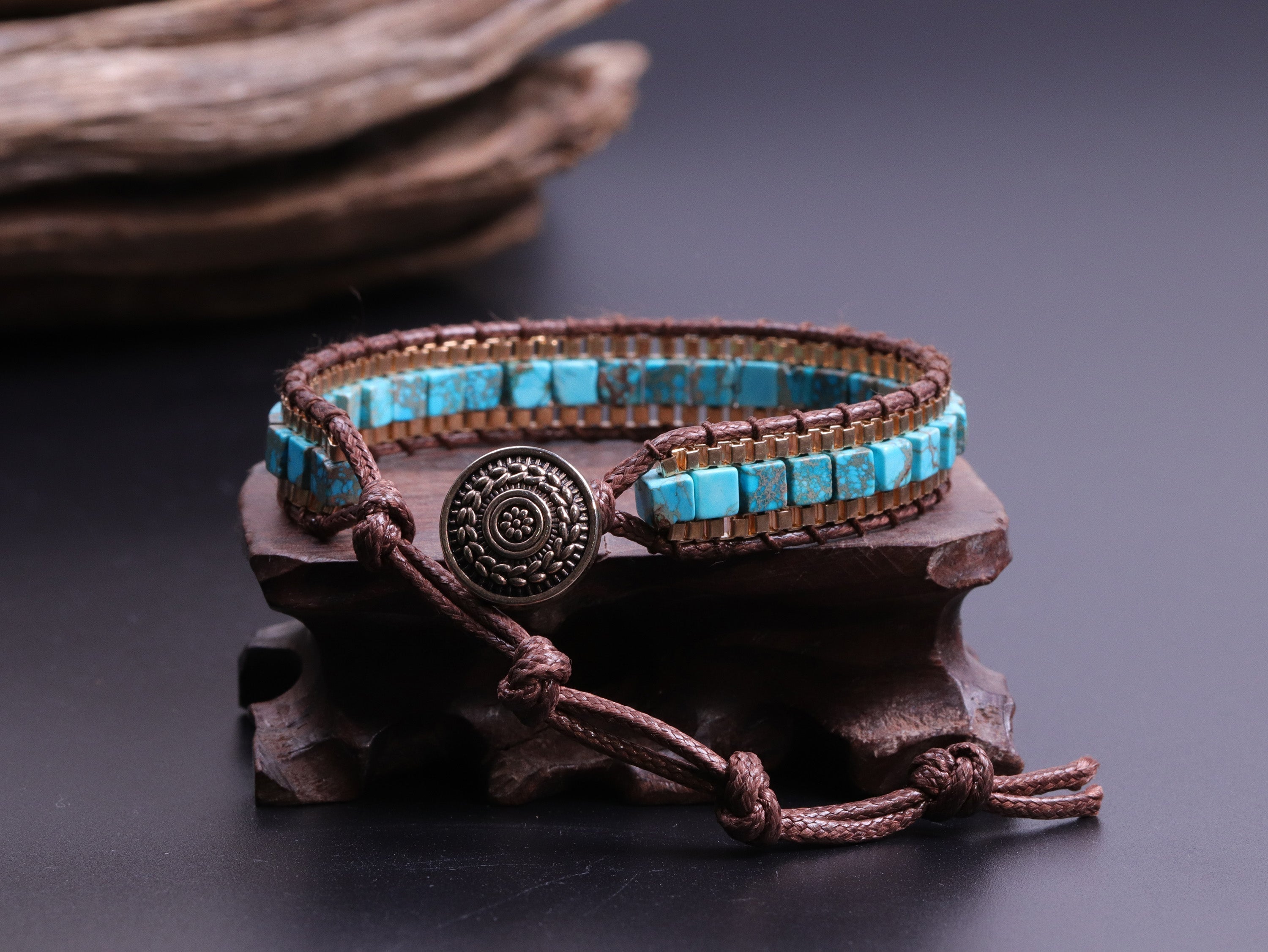 Türkises Heilarmband für Kraft und Schutz