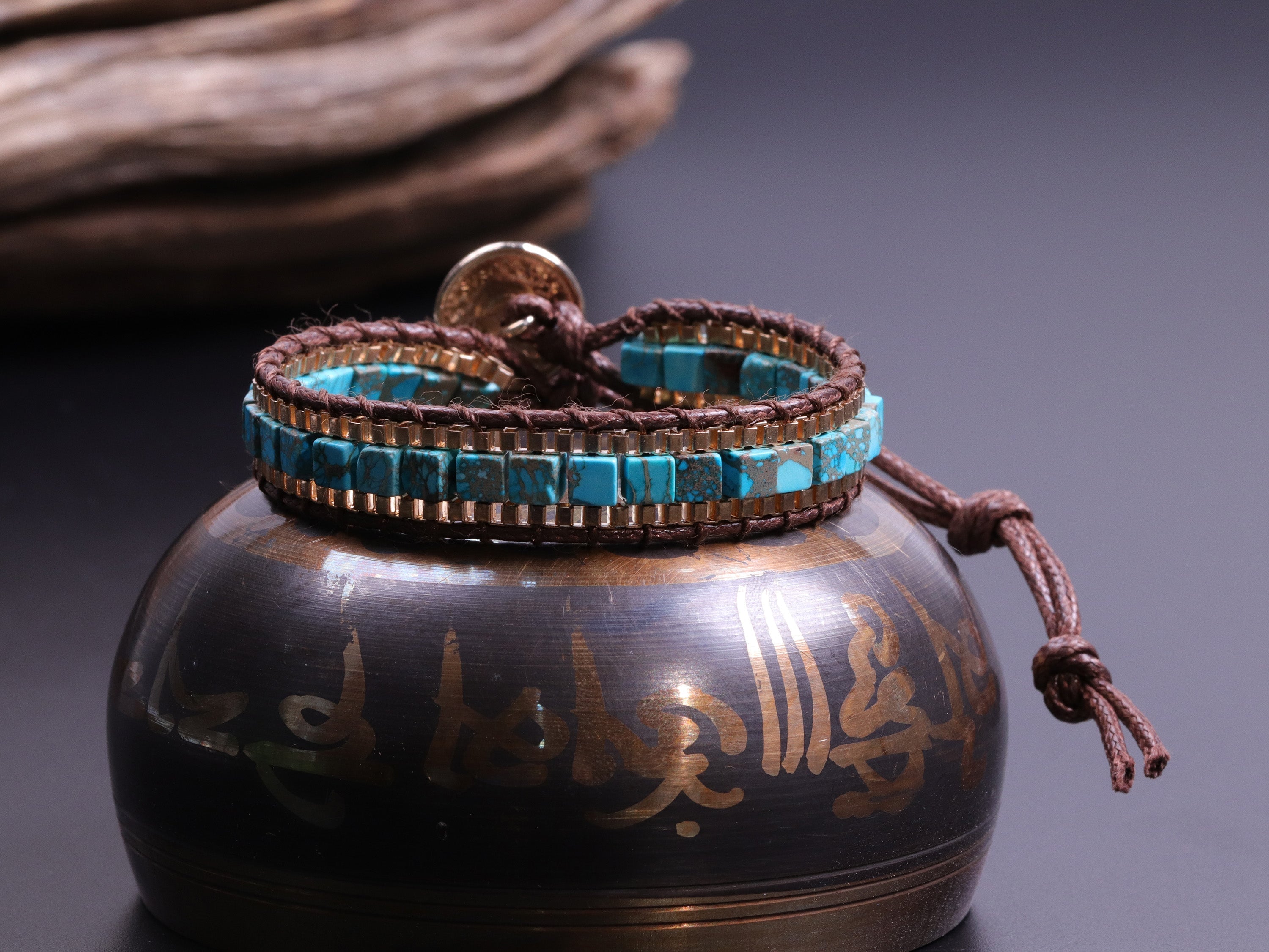 Türkises Heilarmband für Kraft und Schutz