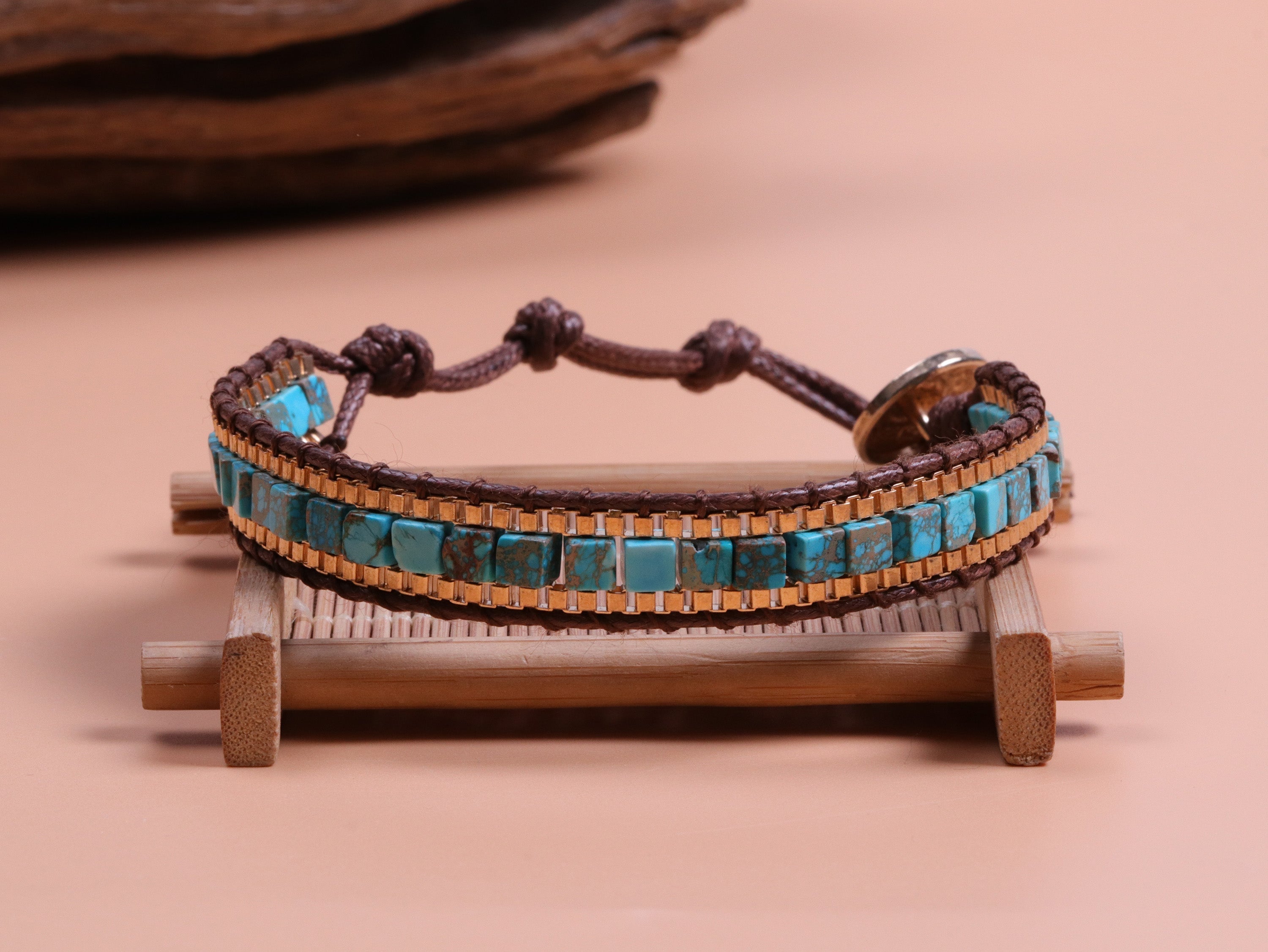 Türkises Heilarmband für Kraft und Schutz