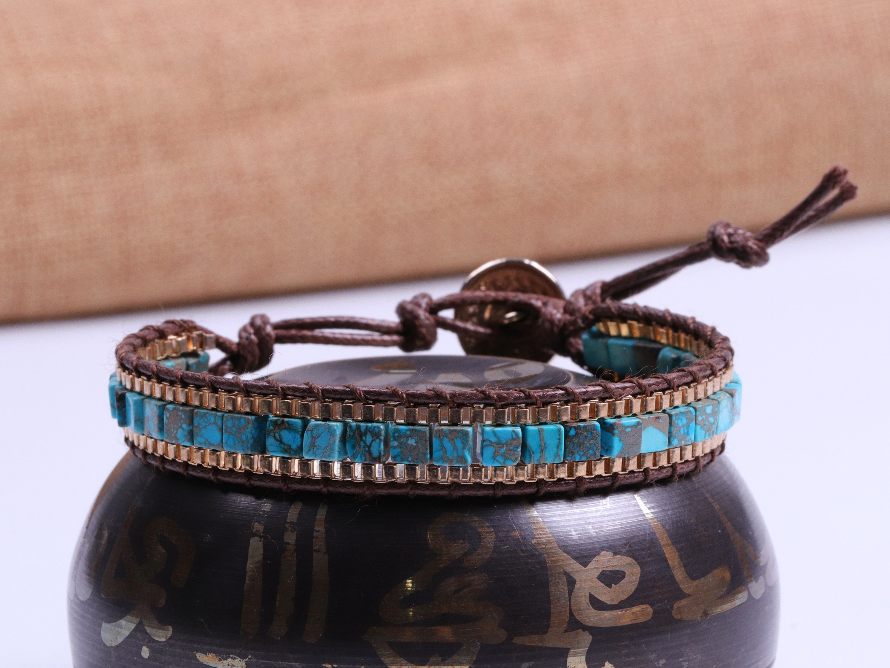 Türkises Heilarmband für Kraft und Schutz