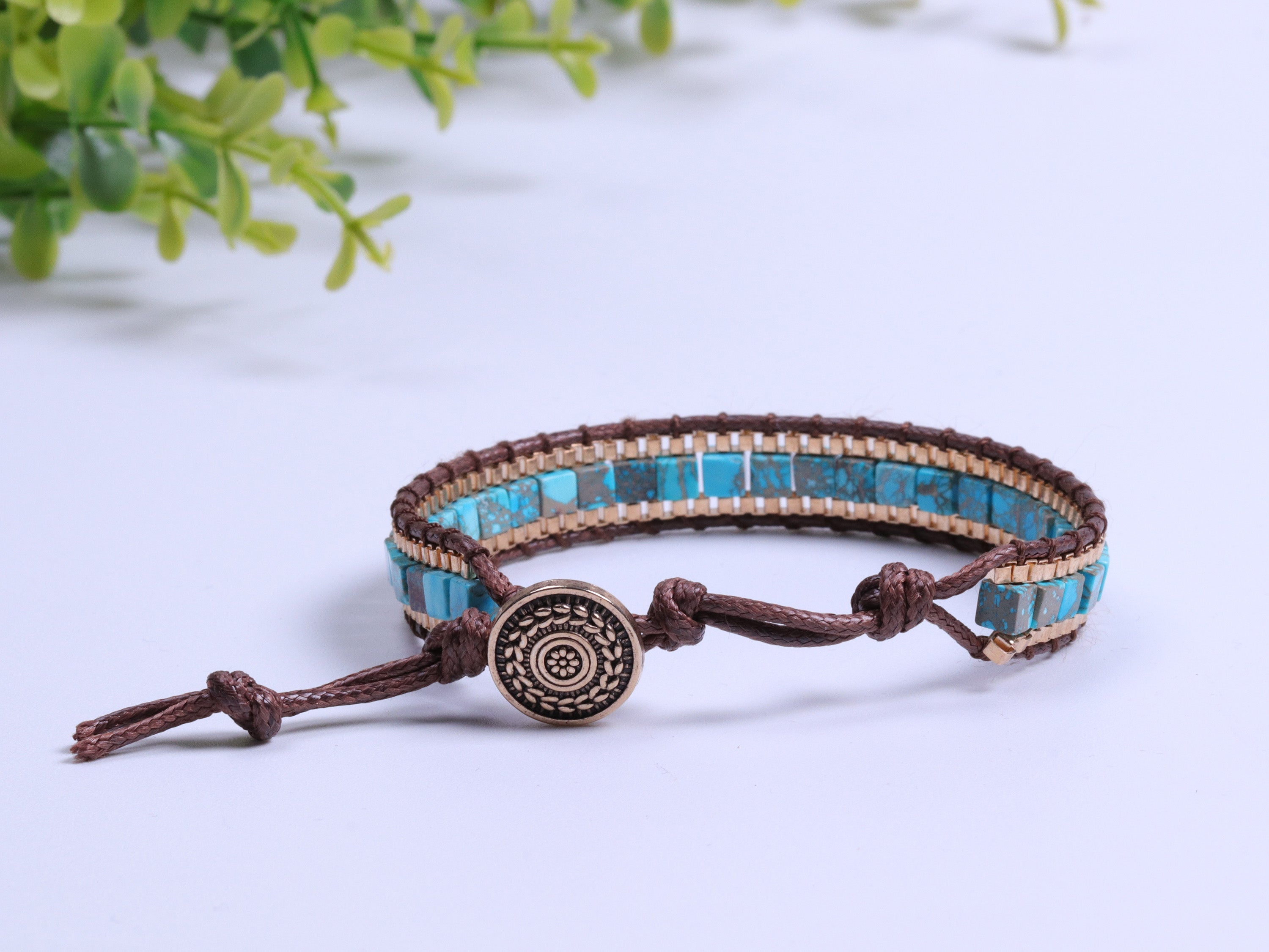 Türkises Heilarmband für Kraft und Schutz
