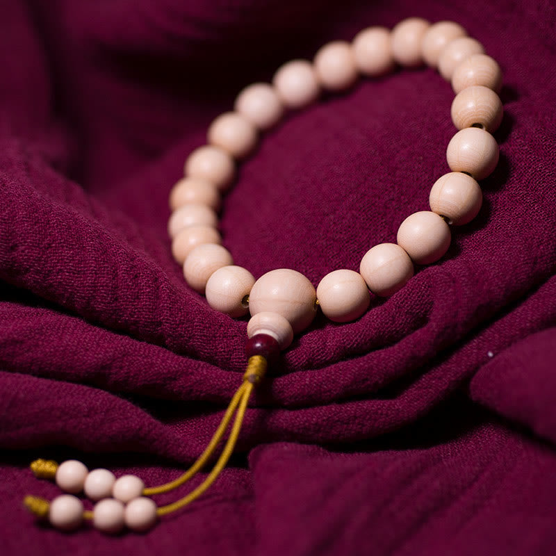 Unisex Abelia Biflora Holz Handgelenk Mala Armband 10mm