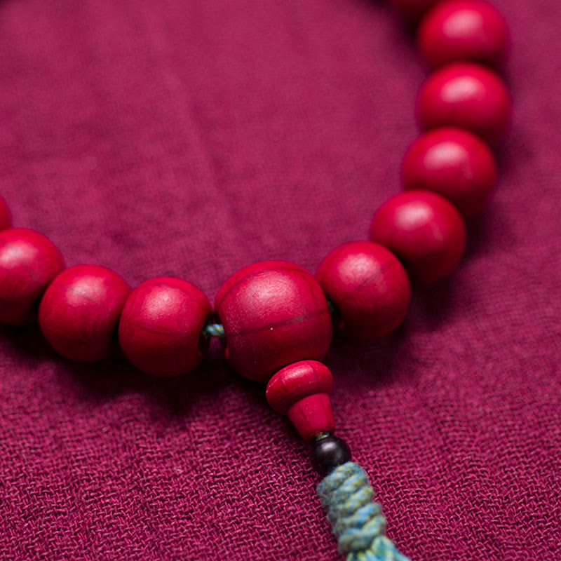 Unisex Abelia Biflora Holz Handgelenk Mala für Schutz &amp; Segen