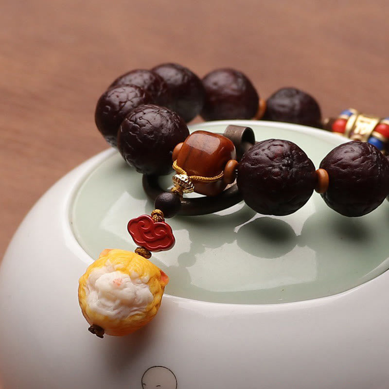 Unisex Bodhi Seed Tibetisches Handgelenk Mala | Glücks- und Reichtumsbringer