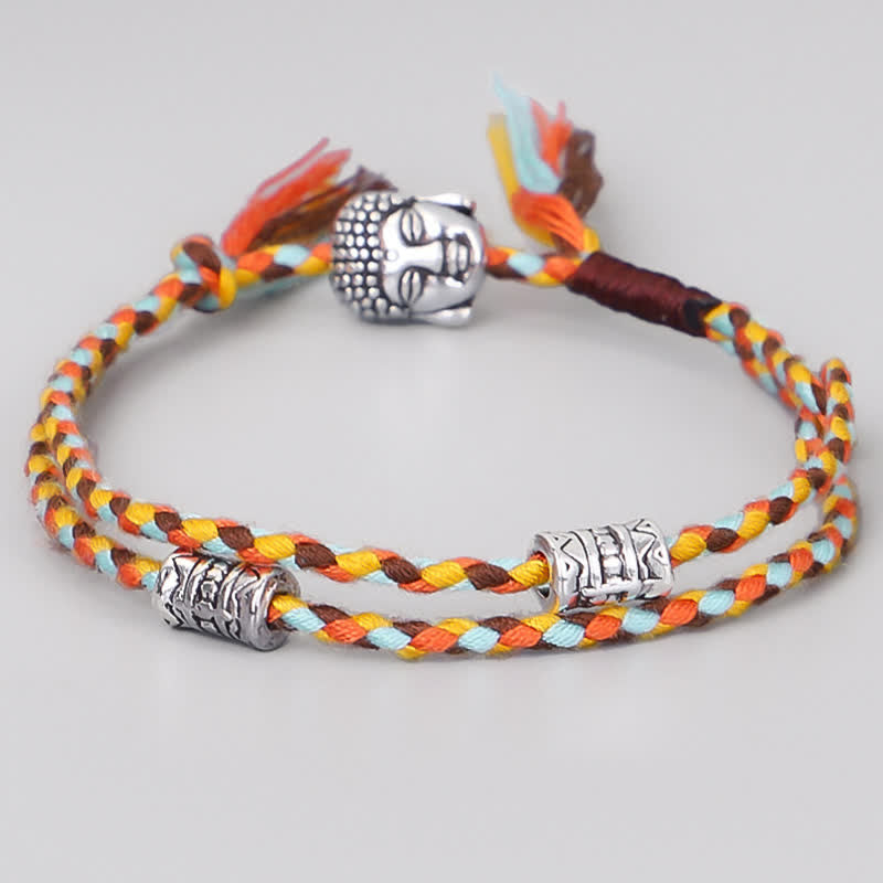 Unisex Buddha Serenity String Armband für viel Glück