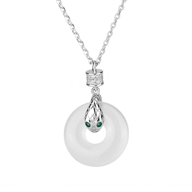 Unisex Chalcedon Peace Buckle Halskette | Heilung &amp; Schutz
