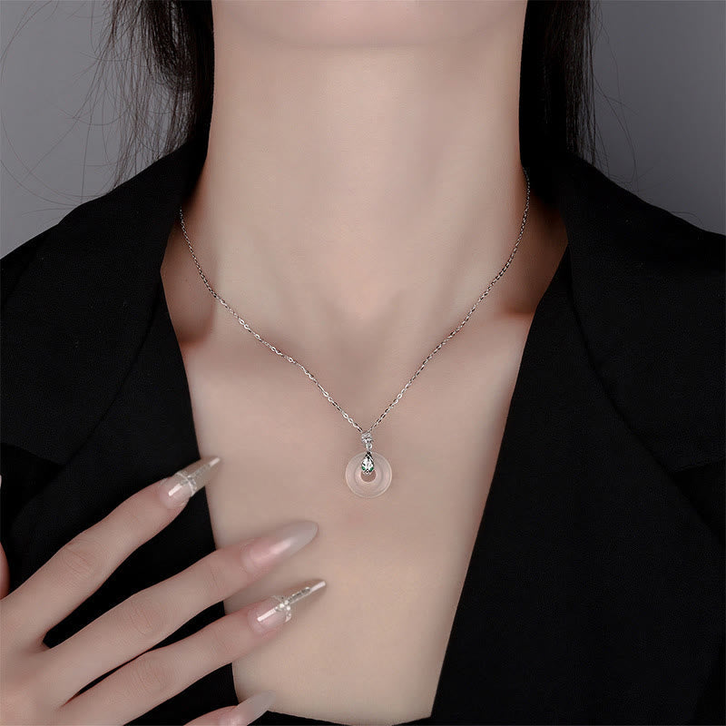 Unisex Chalcedon Peace Buckle Halskette | Heilung &amp; Schutz