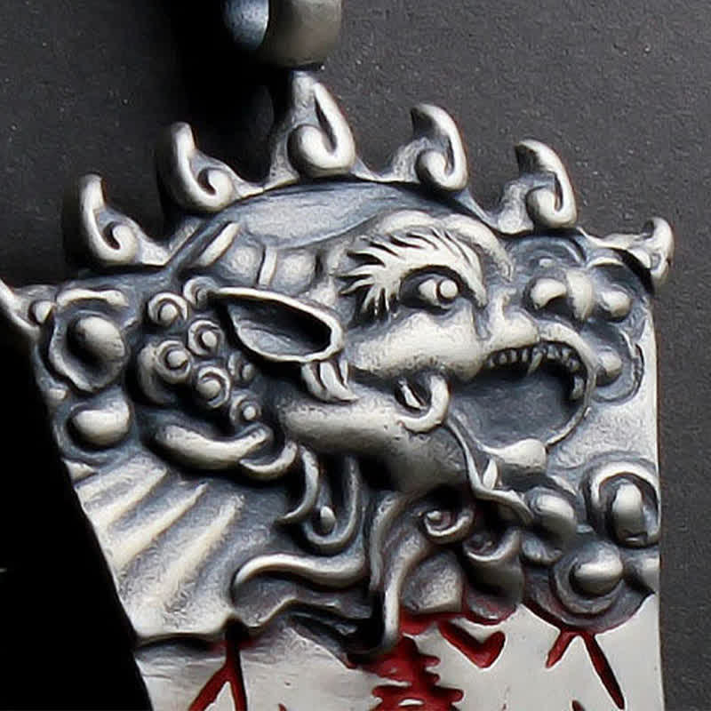 Unisex Feng Shui Pixiu Zinnober Balance Halskette Anhänger