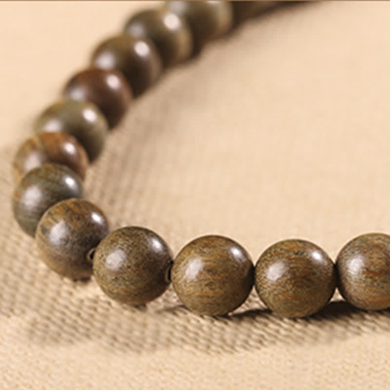 Unisex Grünes Sandelholz Beruhigendes Friedensarmband 8mm Perlen