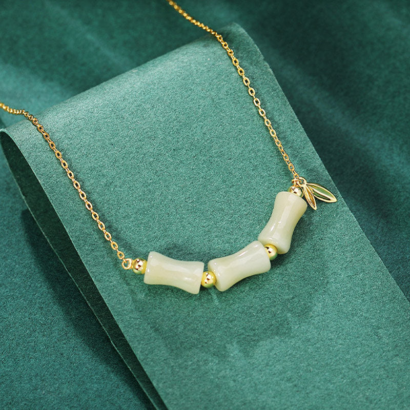 Unisex-Wohlstandsarmband aus Hetian-Jade mit Fu-Charakter, 18 cm