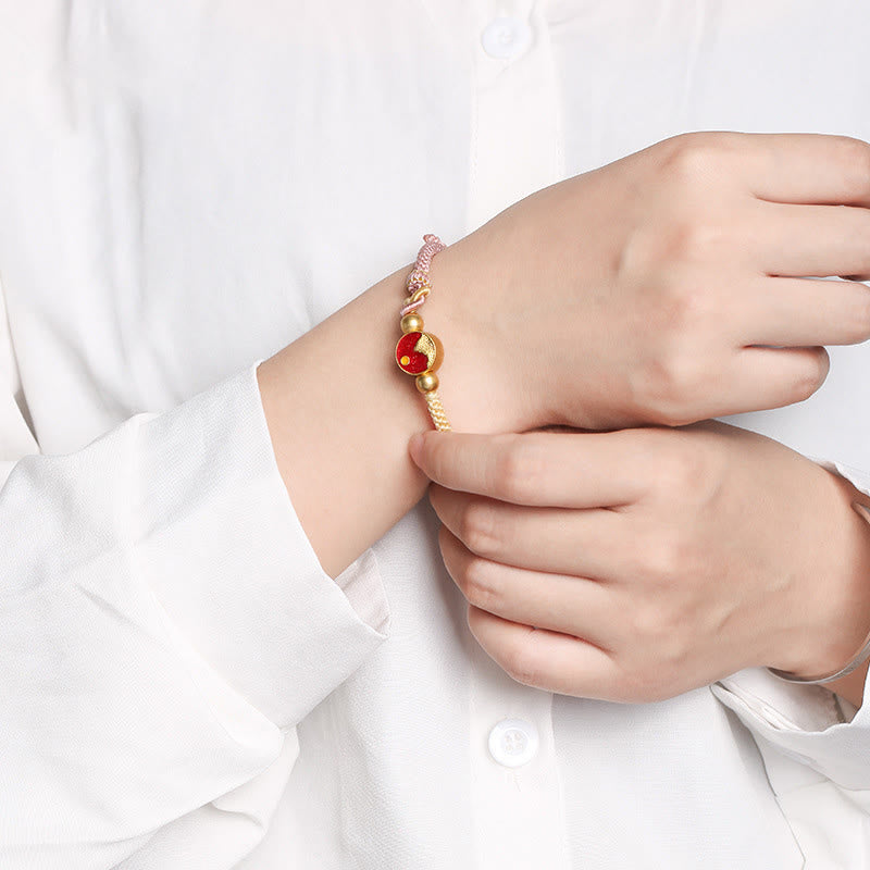 Spirituelles Unisex-Armband aus Kupfer mit Berg- und Meeresmotiv