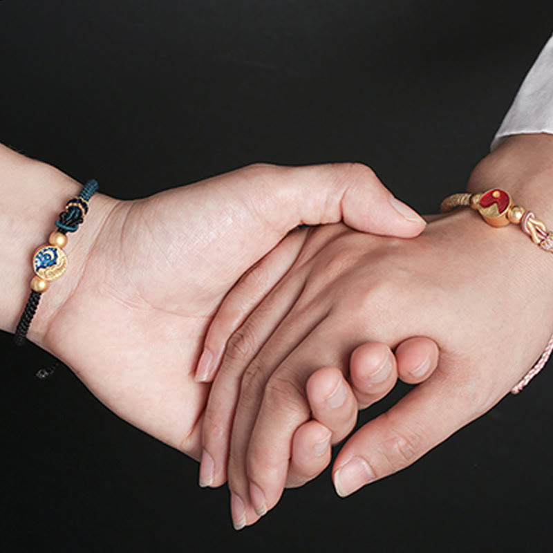Spirituelles Unisex-Armband aus Kupfer mit Berg- und Meeresmotiv