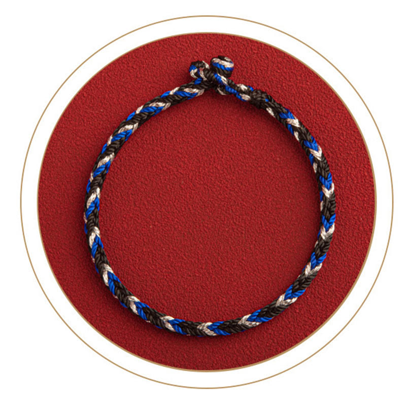 Unisex-Armband mit roter Schnur, „May Prosperity Fill Your Life“, Fitnessband