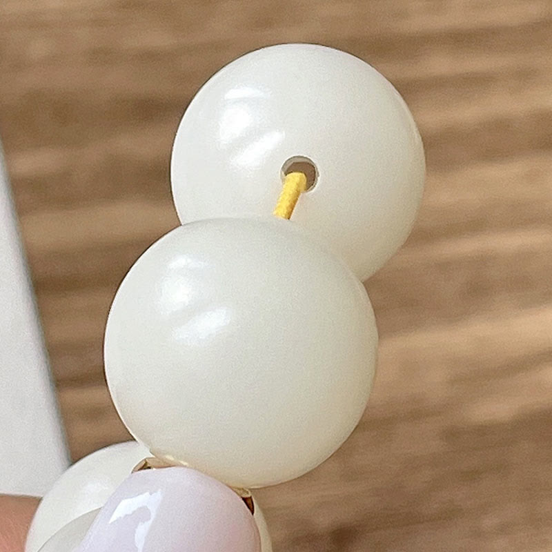 Unisex Silber Glanz Obsidian Schutzarmband 12mm Bodhi Samen