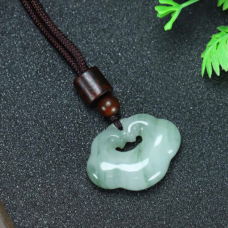 Unisex Tianshan Jade Chinesische Schloss Fülle Halskette