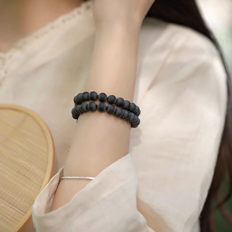 Unisex Tibetisches Zypressen-Bodhi-Lotus-Heilarmband