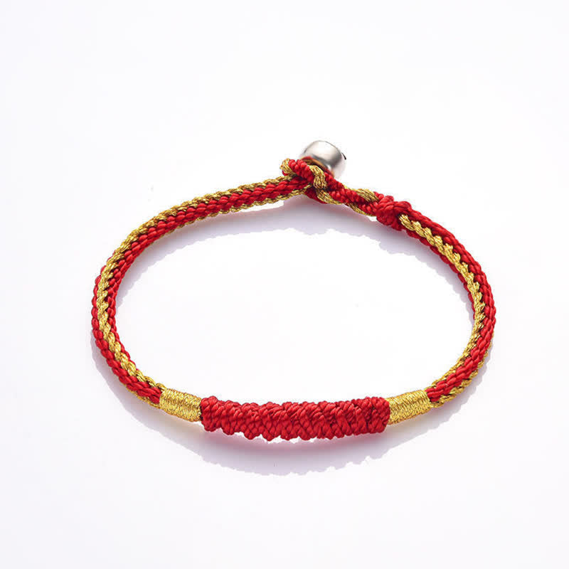 Unisex-Schutzarmband aus tibetischem rotem Faden, 14–19 cm