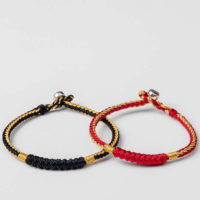 Unisex-Schutzarmband aus tibetischem rotem Faden, 14–19 cm