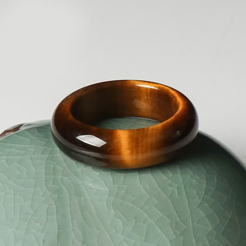 Unisex-Tigerauge-Ring für Stärke und Schutz, 16–21 mm